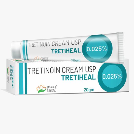 Tretiheal（维甲酸）霜 0.1% 20gm 在线印度，Tretiheal 维甲酸霜 0-1-025 20gm 印度制造商，维甲酸散装出口商