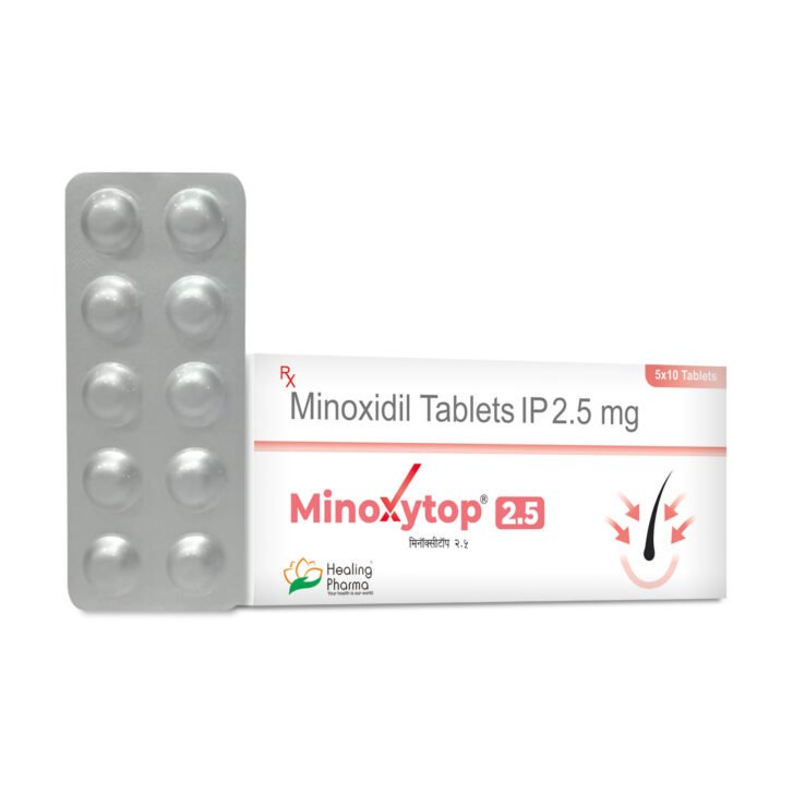 Minoxytop F 2.5/1 – 米诺地尔 2.5 毫克 + 非那雄胺 1 毫克片