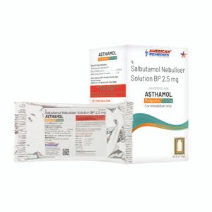 Asthamol Respules（沙丁胺醇雾化吸入溶液 BP – 2.5 mg/2.5 ml）