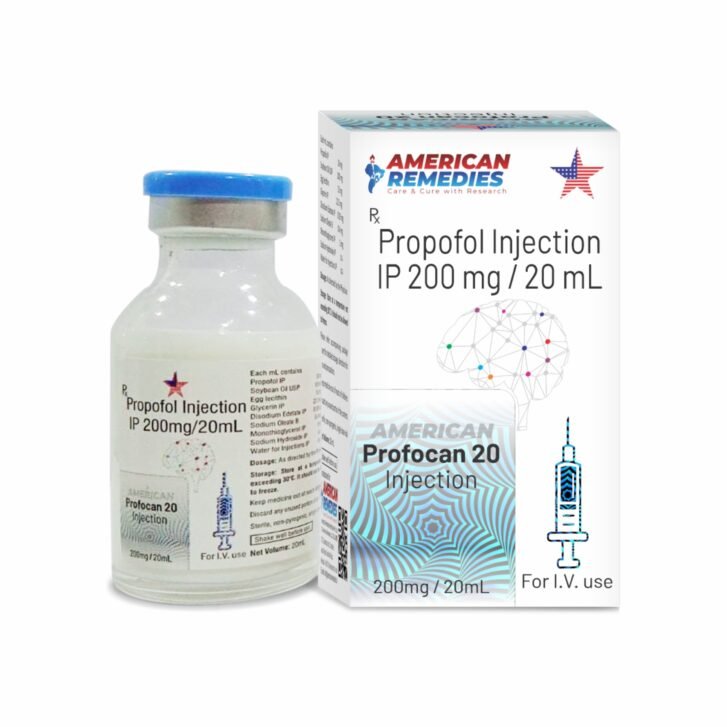 Profocan 20 Injection（丙泊酚注射液 IP – 200 毫克/20 毫升）